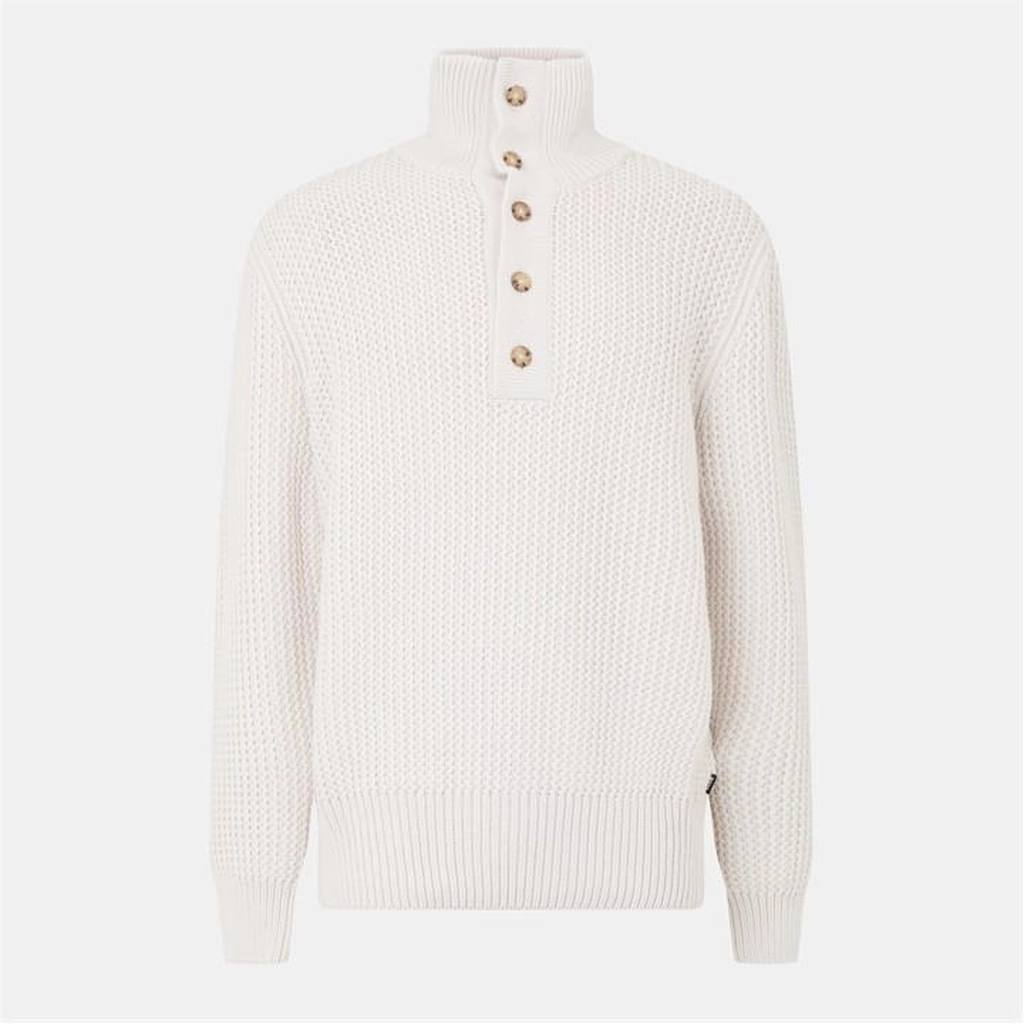 Hugo Boss C-Emaximo 10265525 01 Knitted Top Mens - White